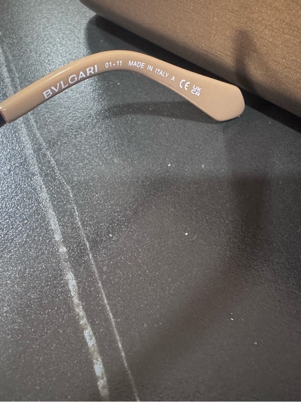 Bulgari Rose-Tint Octagonal Rimless Sunglasses - Picture 14 of 16